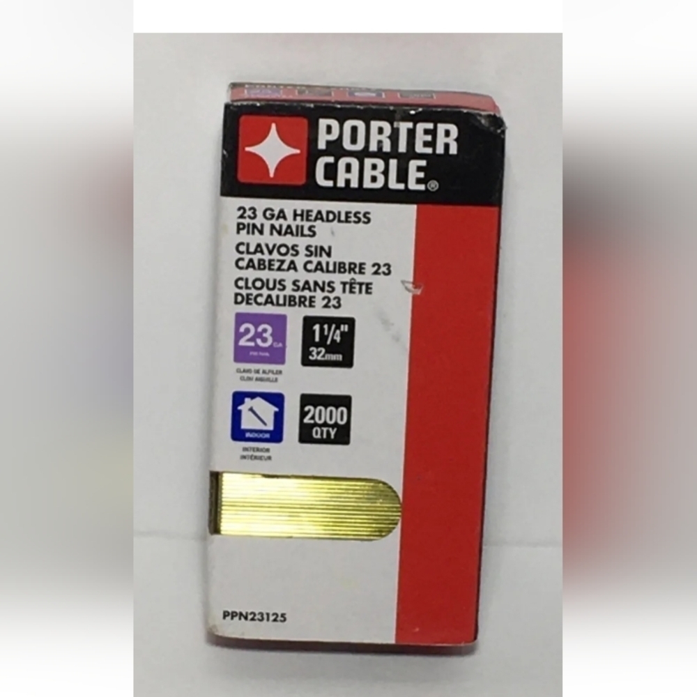 PORTER CABLE PPN23125 1-1/4" Pin Nails 23GA  USED